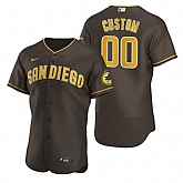 San Diego Padres Customized Nike Brown Stitched MLB Flex Base Jersey,baseball caps,new era cap wholesale,wholesale hats